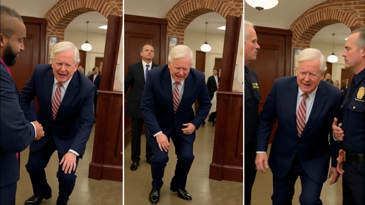 Mitch McConnell Falls in Senate After ICE Question